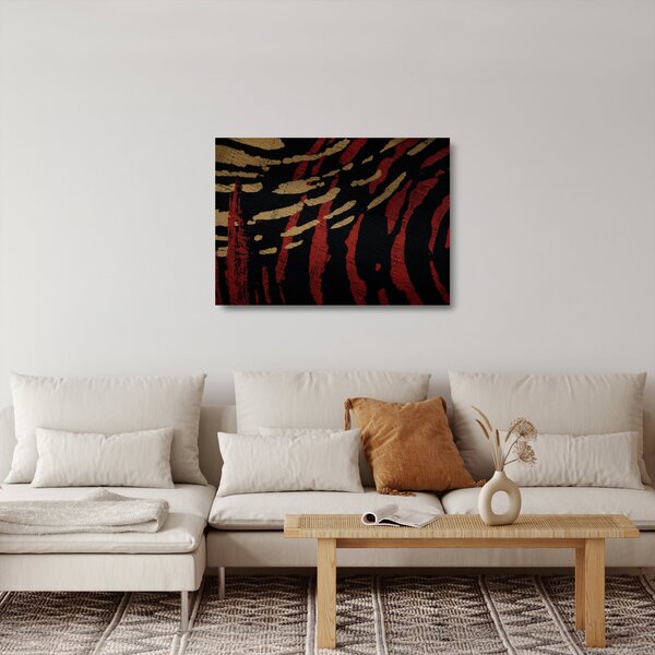Absztrakciós kép (üvegen) (70x50 cm)