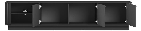 Vesper 3D TV szekrény 187 cm - fekete / fekete fogantyúk