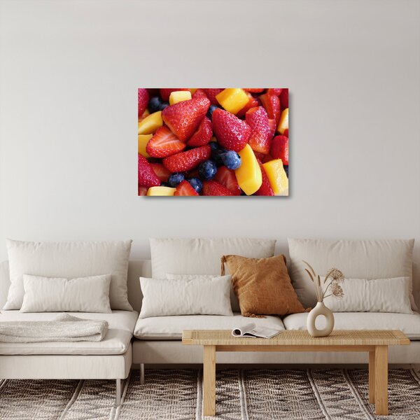 Gyümölcs kép (üvegen) (70x50 cm)