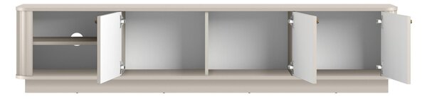 Vesper nappali TV szekrény 187 cm lábazattal - kasmír / arany fogantyú