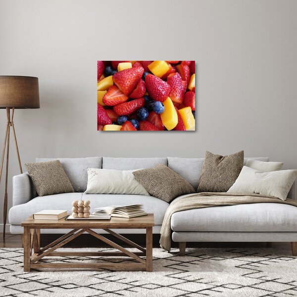 Gyümölcs kép (üvegen) (70x50 cm)