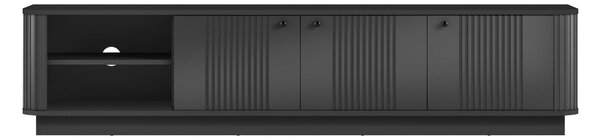 Vesper 3D TV szekrény 187 cm - fekete / fekete fogantyúk