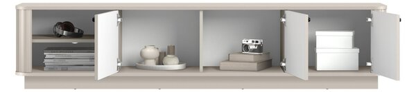 Vesper 3D TV szekrény 187 cm - kasmír / fekete fogantyúk