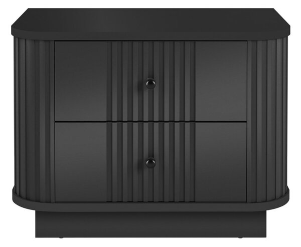 Vesper éjjeliszekrény készlet 2 db-os 56 cm - fekete / arany fogantyúk