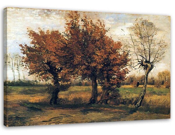 Gario Vászonkép Őszi táj négy fával - Vincent van Gogh, reprodukció Méret: 60 x 40 cm