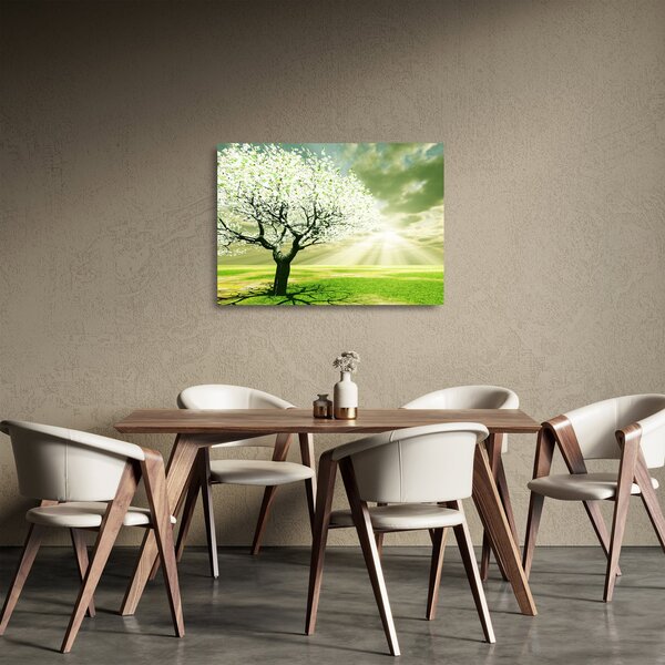 Fa képe a réten (üvegen) (70x50 cm)