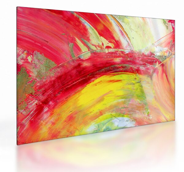Absztrakció kép - festmény (üvegen) (70x50 cm)