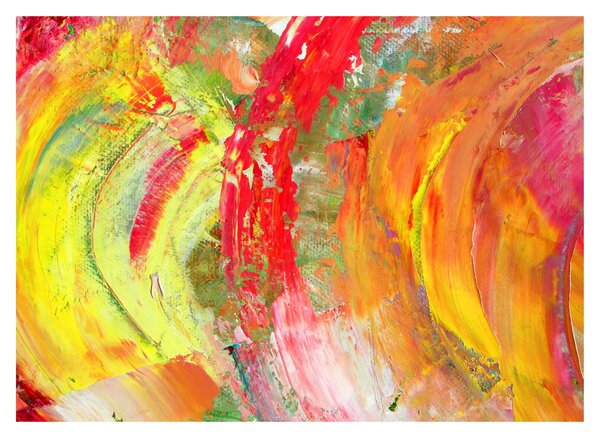 Absztrakció kép - festmény (üvegen) (70x50 cm)