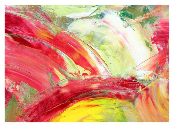 Absztrakció kép - festmény (üvegen) (70x50 cm)