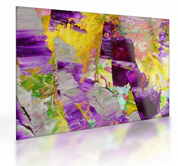Absztrakció kép - festmény (üvegen) (70x50 cm)