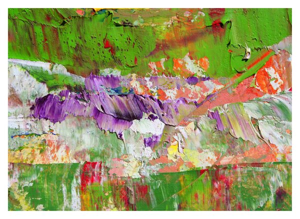 Absztrakció kép - festmény (üvegen) (70x50 cm)