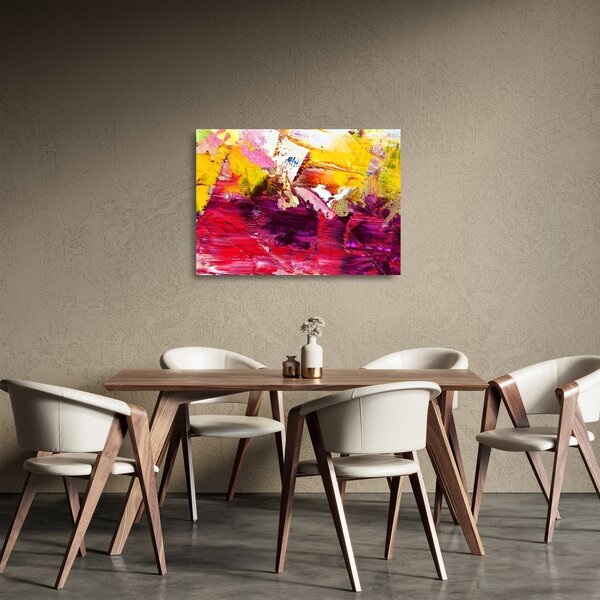 Absztrakció kép - festmény (üvegen) (70x50 cm)