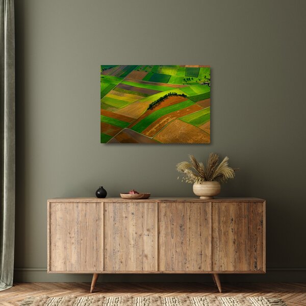 Kép - Mezők, rétek (üvegen) (70x50 cm)