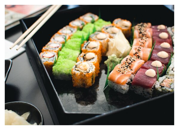 Kép - Sushi (üvegen) (70x50 cm)
