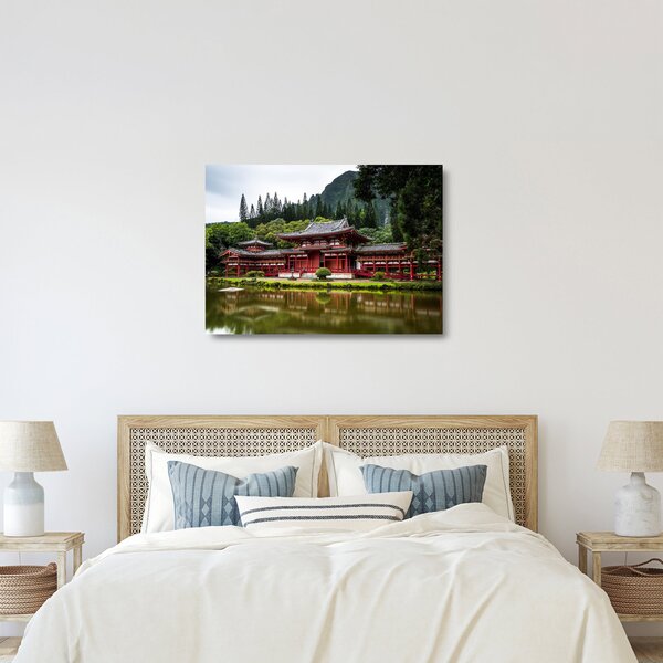 Kép - Buddhista kolostor (üvegen) (70x50 cm)
