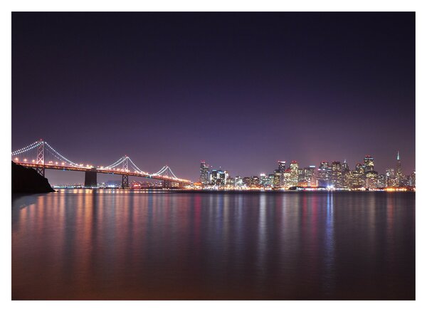 Kilátás San Francisco-ra, California (üvegen) (70x50 cm)