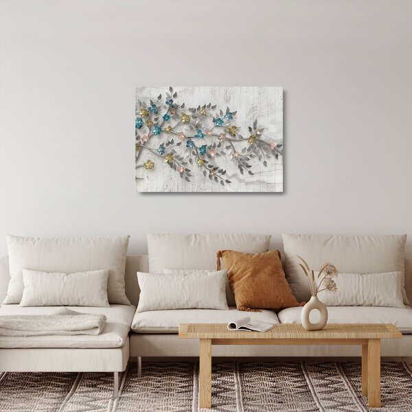Kép - Az ágon - absztrakt (üvegen) (70x50 cm)