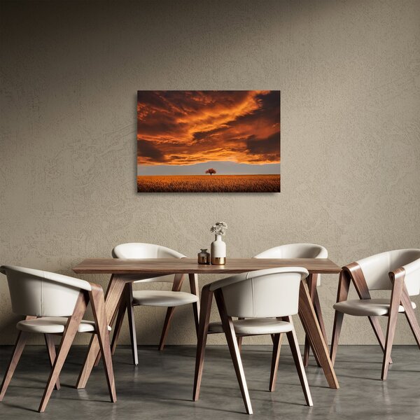 Felhők képe (üvegen) (70x50 cm)