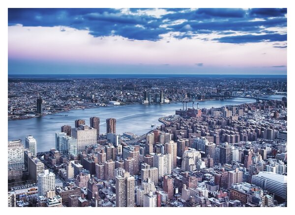 New York képe (üvegen) (70x50 cm)