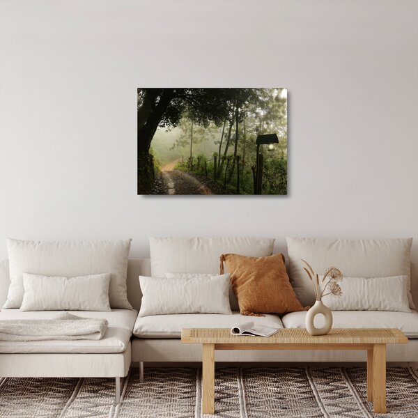 Reggeli köd képe (üvegen) (70x50 cm)