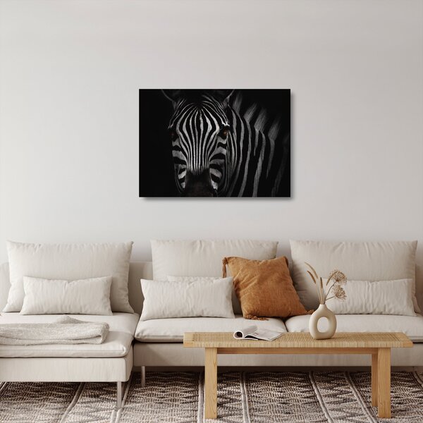 Zebra képe (üvegen) (70x50 cm)