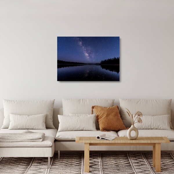 Az éjszakai égbolt képe (üvegen) (70x50 cm)