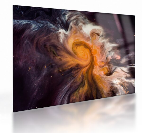 Absztrakt kép - univerzum (üvegen) (70x50 cm)