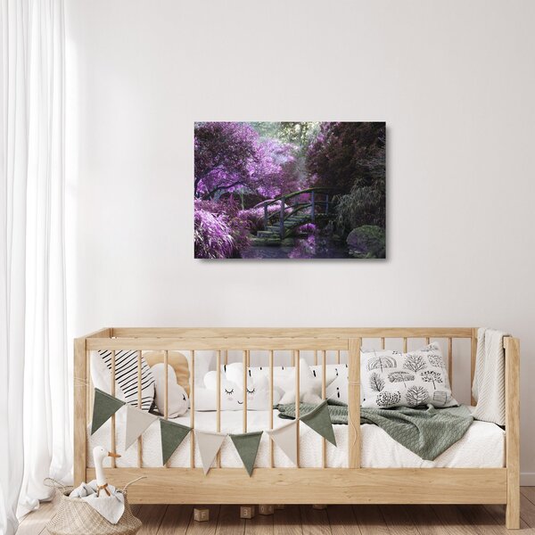 Kép - Misztikus kert (üvegen) (70x50 cm)
