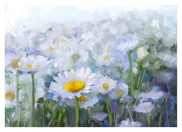 Kép - Százszorszépekben (üvegen) (70x50 cm)