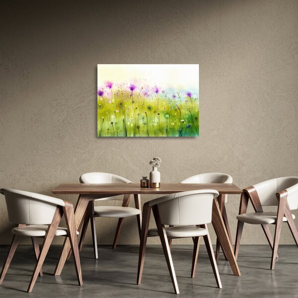 Kép - Réti virágok (üvegen) (70x50 cm)
