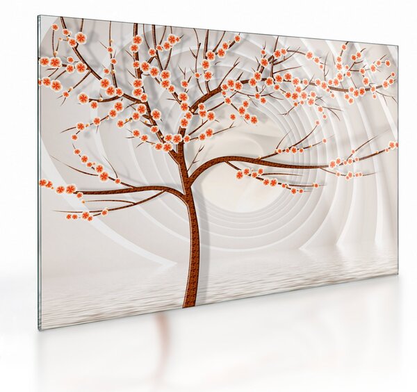 Kép - Fa a végtelenben (üvegen) (70x50 cm)