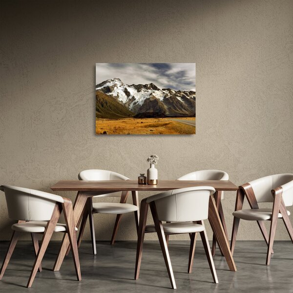 Mount Sefton, Új-Zéland képe (üvegen) (70x50 cm)