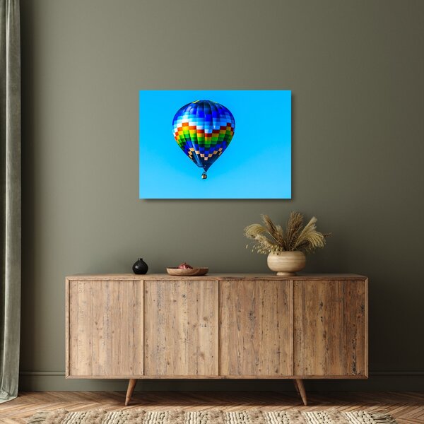 Kép - Hőlégballon (üvegen) (70x50 cm)