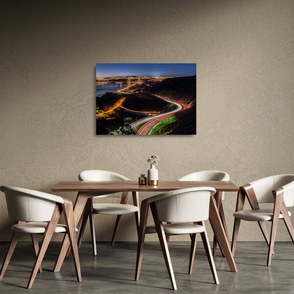 Kép - Golden Gate Bridge (üvegen) (70x50 cm)