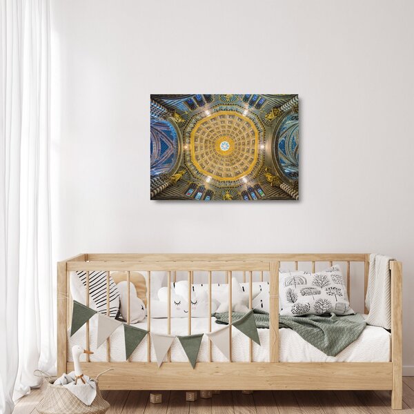 A Siena templom mennyezetének képe (üvegen) (70x50 cm)