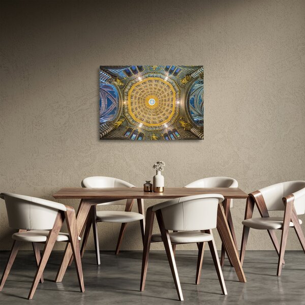 A Siena templom mennyezetének képe (üvegen) (70x50 cm)