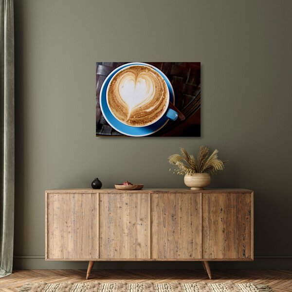 Kép - Latte Art (üvegen) (70x50 cm)
