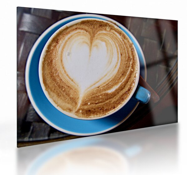 Kép - Latte Art (üvegen) (70x50 cm)