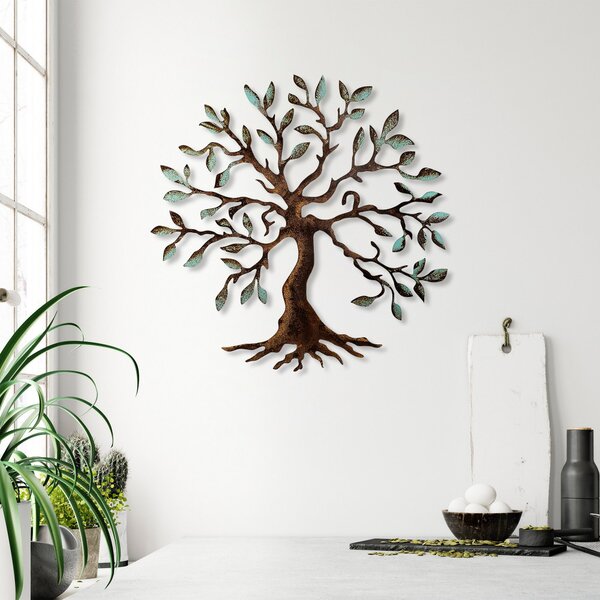 Tree - 1 Fali fém dekoráció 60x60 Multicolor