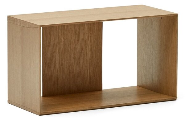 Natúr színű moduláris polcrendszer tölgyfa dekorral 67x38 cm Litto – Kave Home