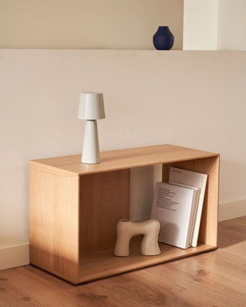 Natúr színű moduláris polcrendszer tölgyfa dekorral 67x38 cm Litto – Kave Home