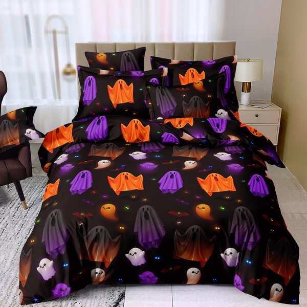 SPOOKY SOIREE fekete mikroszálas ágyneműhzat Ágyneműhuzat mérete: 2 db 70 x 80 cm | 160 x 200 cm