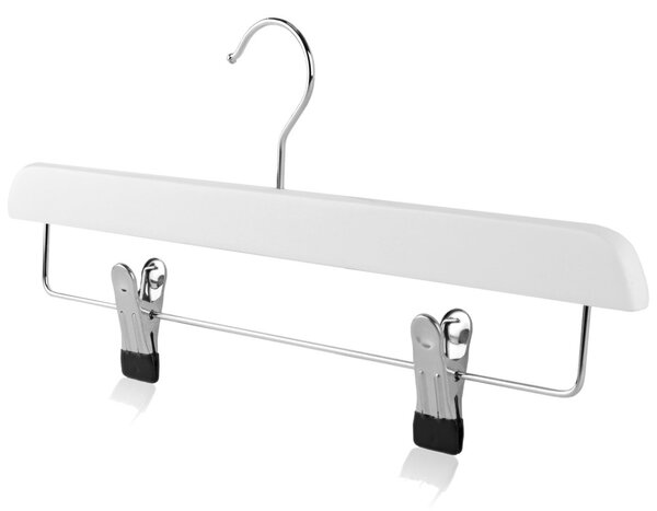 35cm Fehér Csíptetős Fa Vállfa