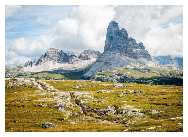 Kép - Olasz Dolomitok (üvegen) (70x50 cm)