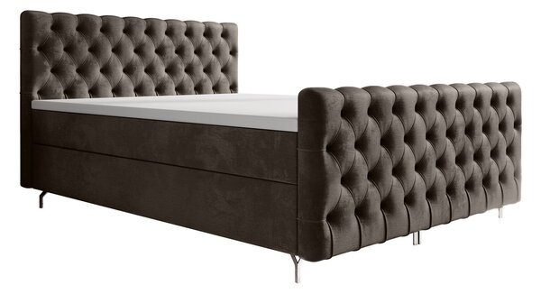 ADRIA PLUS kárpitozott ágy 180x200 tárolóhellyel - barna