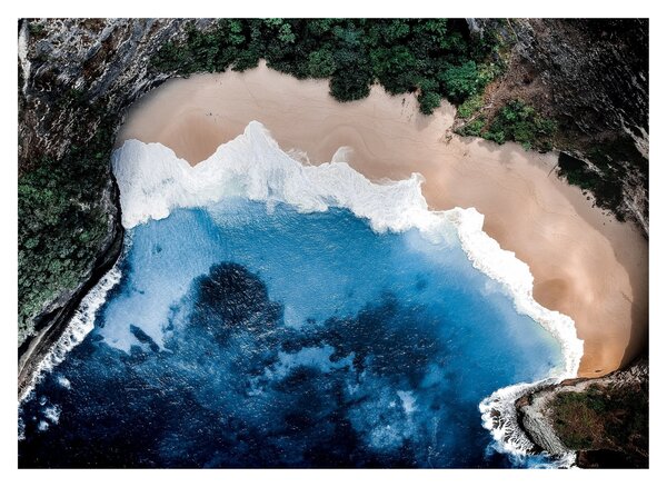 Nusa Penida strand, Indonézia képe (üvegen) (70x50 cm)
