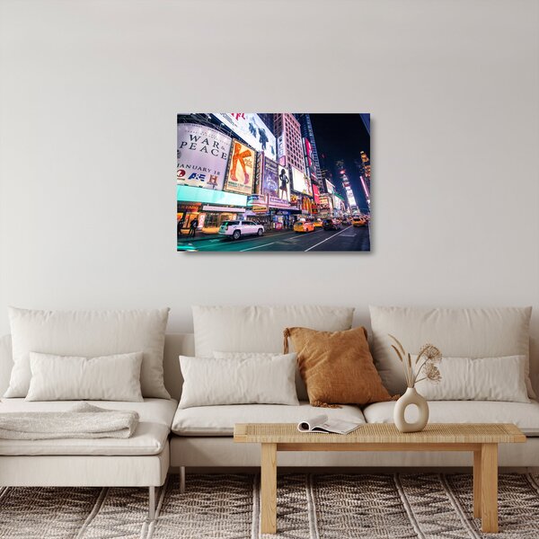 Kép - New York Theater District (üvegen) (70x50 cm)