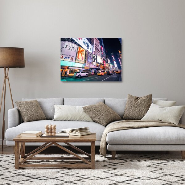 Kép - New York Theater District (üvegen) (70x50 cm)