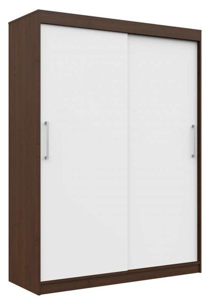 Tolóajtós Szekrény P200_150 - wenge-fehér