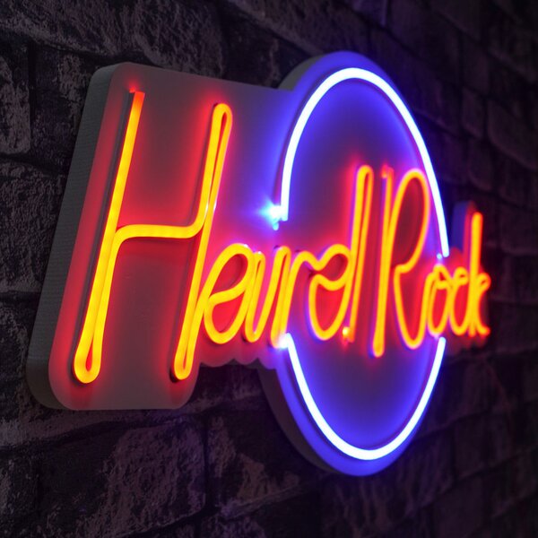 Hard Rock - Blue, Red Dekoratív műanyag LED világítás 60x2x32 Kék-Piros